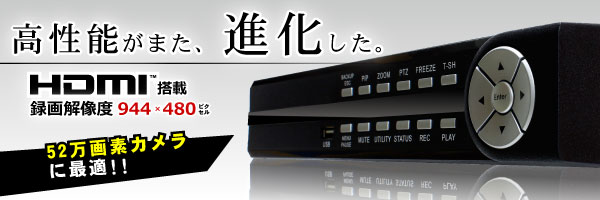 【52万画素カメラに最適】HDMI搭載・録画解像度944×480ピクセル