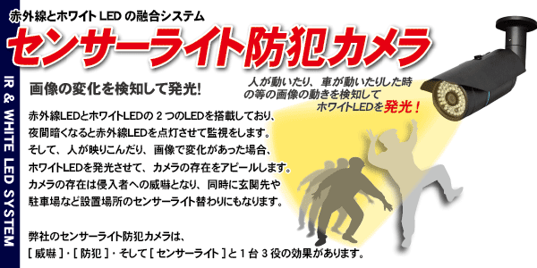 センサーライト防犯カメラ