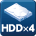 HDD 4個搭載可能